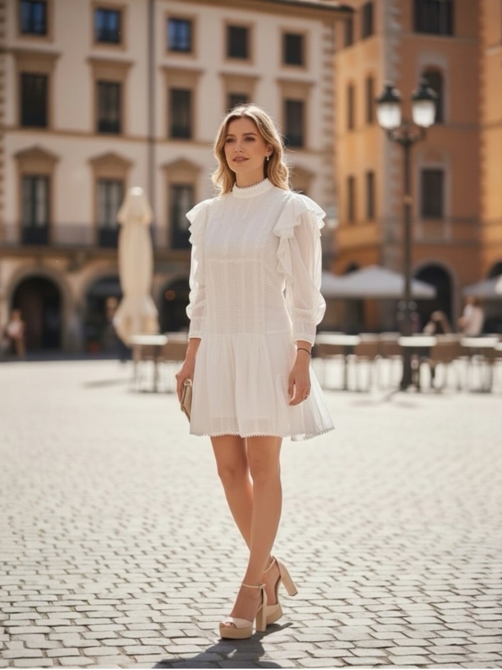 Isabel Marant Etoile Alba Tunic Dress in White | Size 38 US 6